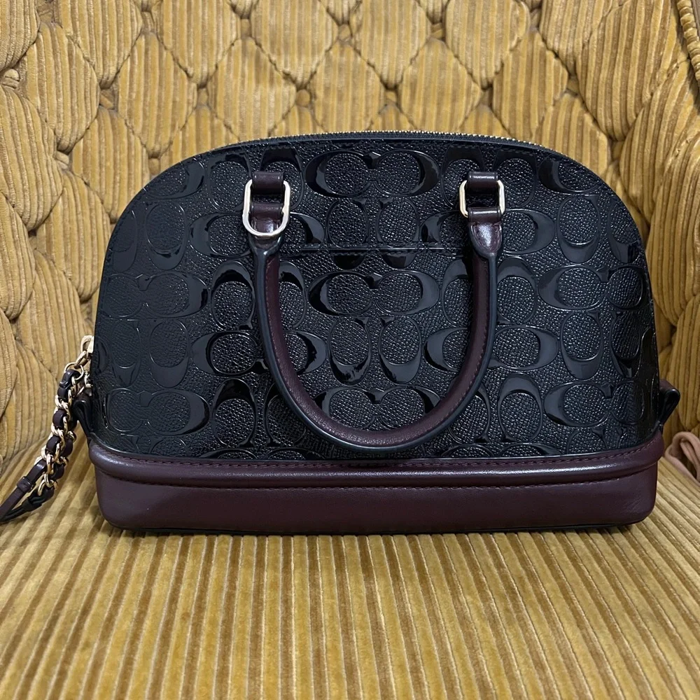 Coach Black and Brown Satchel - Picture 2 of 2